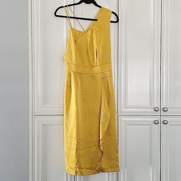 NWT REISS | Sara Satin Cocktail Dress - Picture 7 of 8